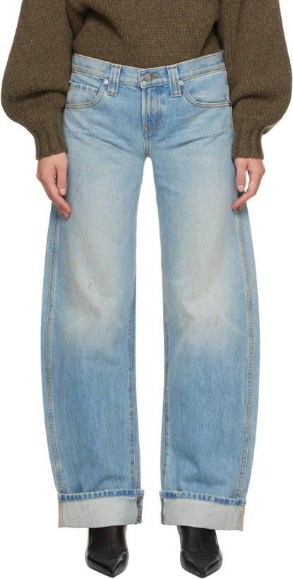 Photo: KHAITE Blue Karo Jeans