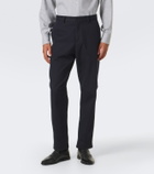Brunello Cucinelli Cotton and wool tapered pants