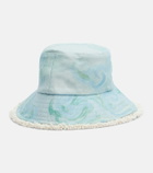 Alémais Printed linen bucket hat