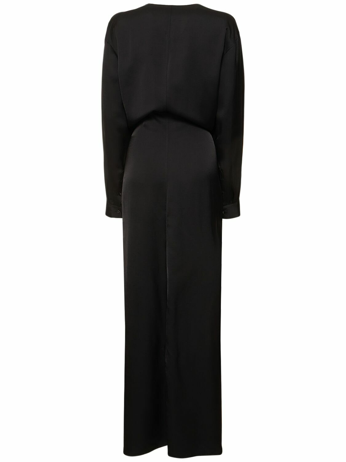 toteme satin knot dress SATIN KNOT DRESS