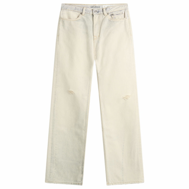 Photo: Our Legacy Women's Wata Cut Jeans in Digital Coffe Print