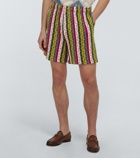 Bode Primary striped merino shorts