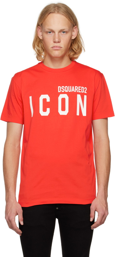 Photo: Dsquared2 Orange Printed T-Shirt