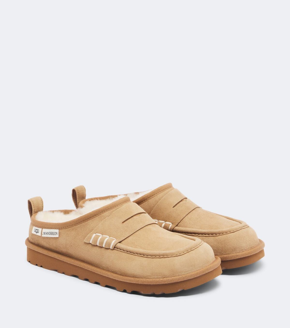 JW Anderson x UGG shearling-lined suede mules