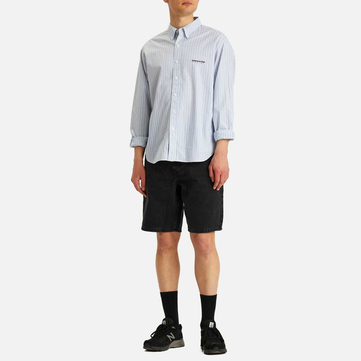 thisisneverthat Men's Dsn Striped Shirt in White thisisneverthat