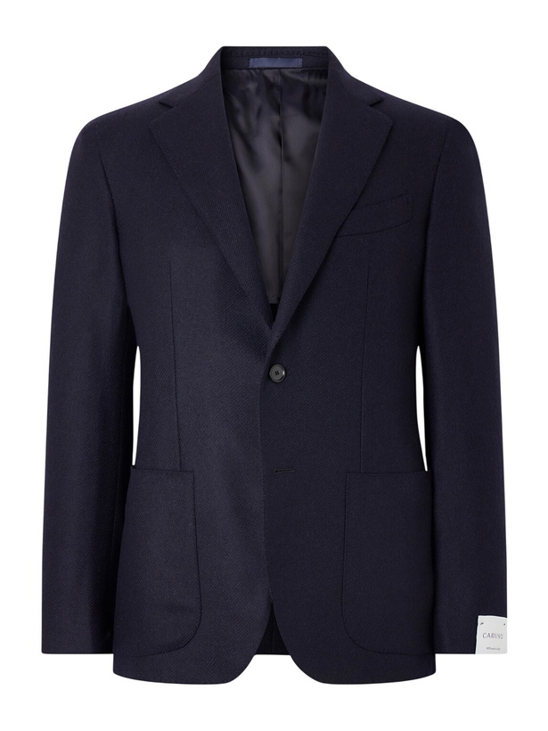 Photo: Caruso - Aida Wool and Cashmere-Blend Twill Blazer - Blue
