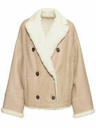 BRUNELLO CUCINELLI Reversible Suede Shearling Jacket