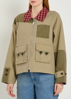 Damson Madder Marcelle Reversible Cotton-twill Barn Jacket Multicoloured