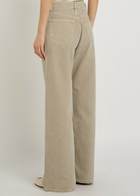 Reformation Cary Wide-leg Jeans Beige