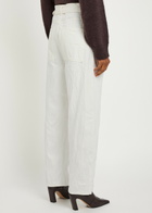 Studio Nicholson Cahun Belted Tapered-leg Jeans White