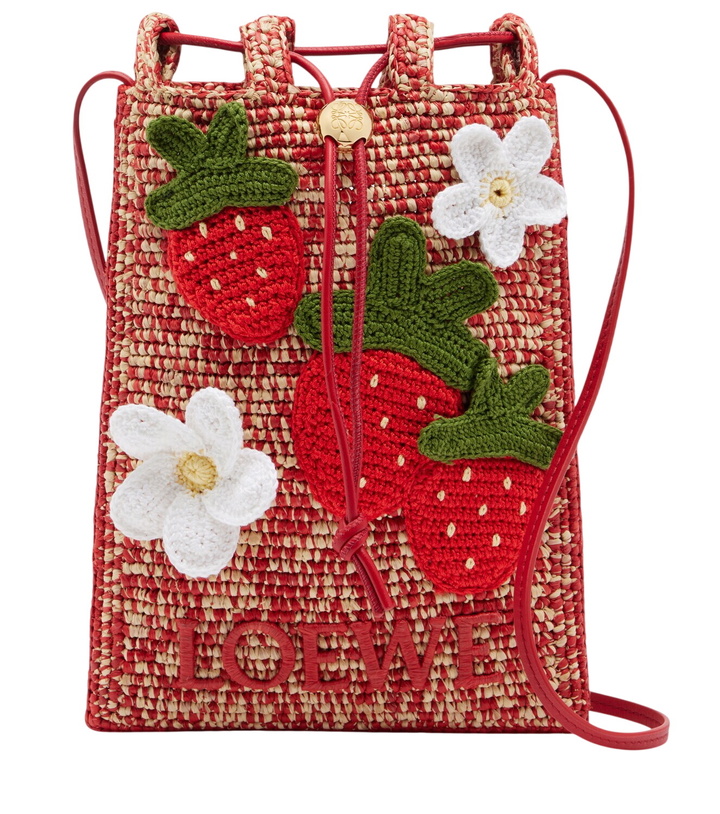 Photo: Loewe Paula's Ibiza raffia pouch with strap