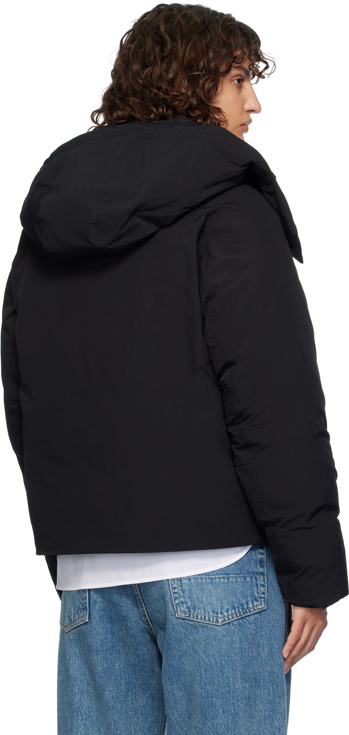 Maison Kitsuné Black Puffer Down Jacket