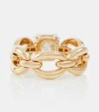 Nadine Aysoy Catena Petite Illusion 18kt gold ring with white diamonds