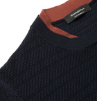 Ermenegildo Zegna - Slim-Fit Textured-Wool Sweater - Blue