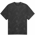 MASTERMIND WORLD Men's Pile Monogram T-Shirt in Black