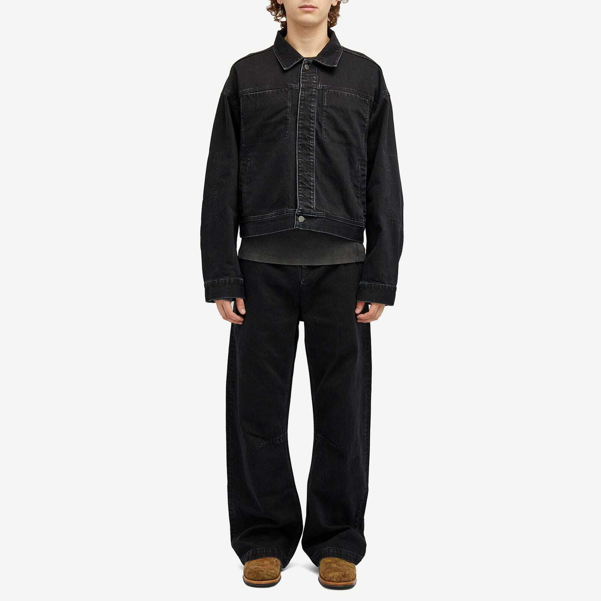 Entire Studios Men's Gen Denim Jacket in Magnetite Entire Studios