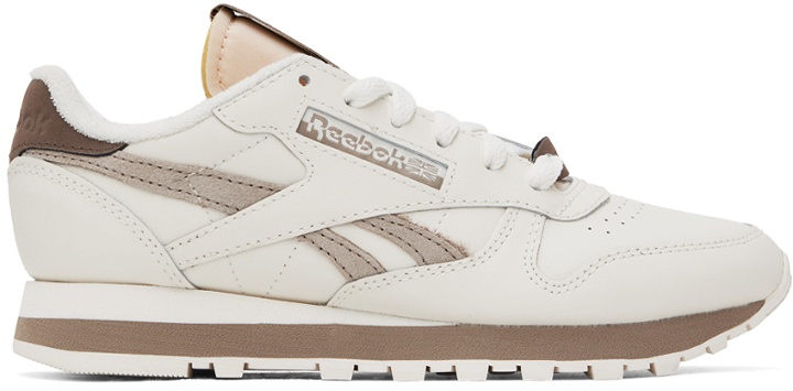 Photo: Reebok Classics White & Taupe Classic Leather 1983 Sneakers
