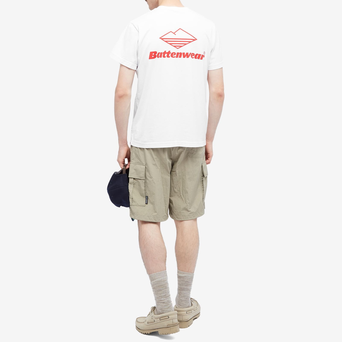 Battenwear Men's Team Pocket T-Shirt in White