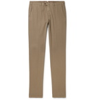 Loro Piana - Slim-Fit Stretch-Cotton Trousers - Neutrals