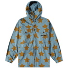 Awake NY Stars Anorak in Teal/Mustard