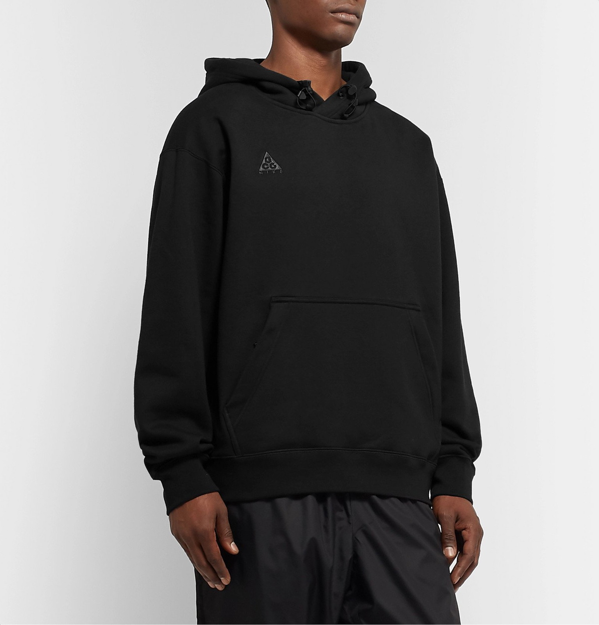 Nike - ACG NRG Logo-Embroidered Fleece-Back Cotton-Blend Jersey