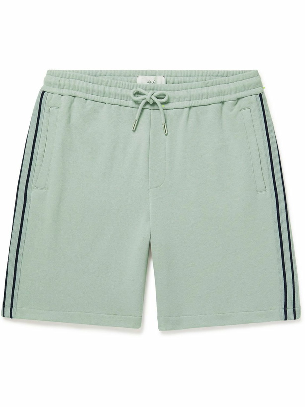 Photo: Mr P. - Straight-Leg Organic Cotton-Jersey Drawstring Shorts - Gray