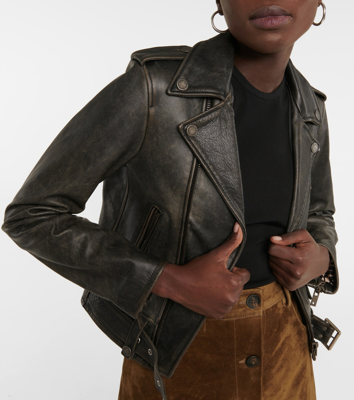 Golden Goose - Golden Collection Chiodo leather jacket