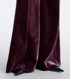 Elie Saab Velvet wide-leg pants