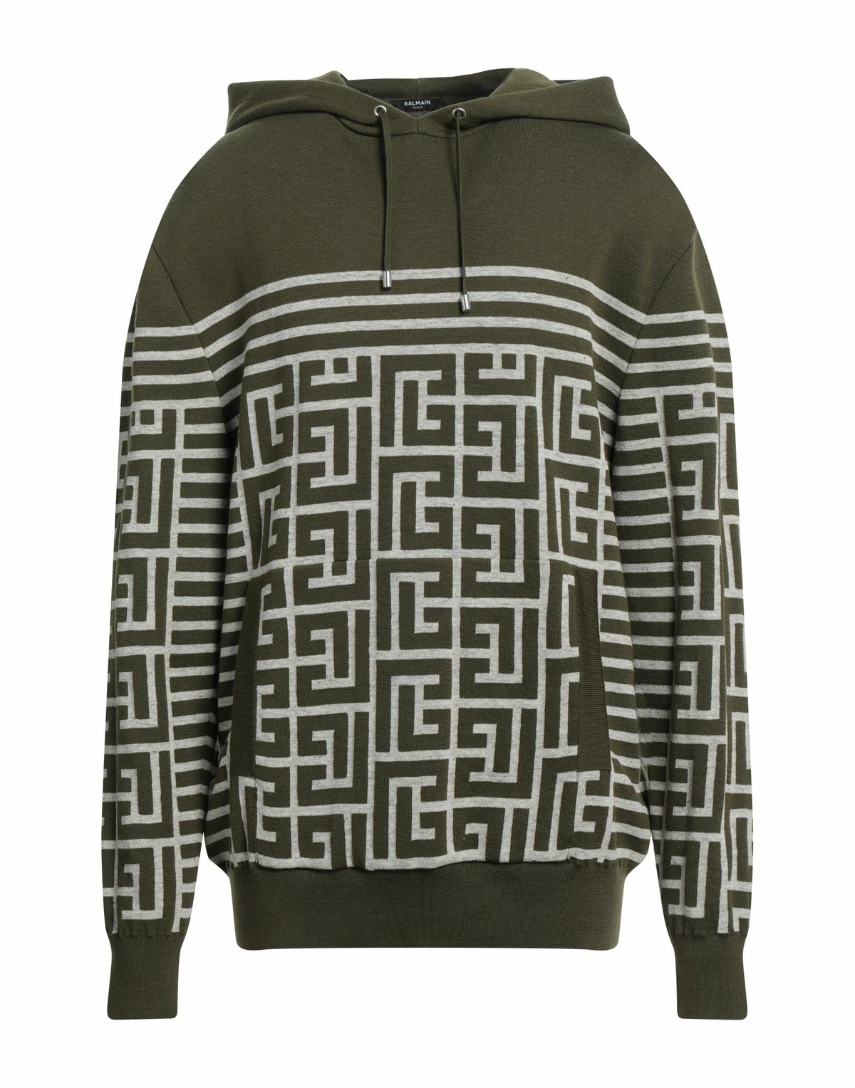Balmain Mens Sweatshirt Military in Green