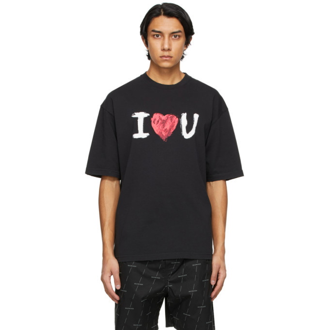 Photo: Balenciaga Black I Love U T-Shirt