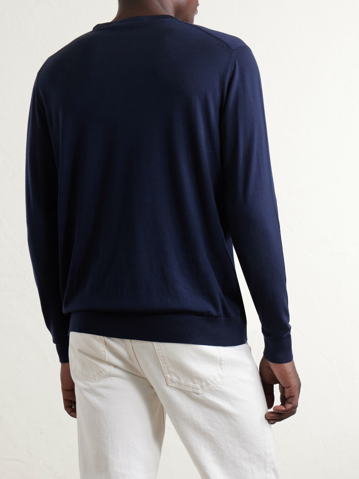 Kiton - Wool Knit Sweater - Blue