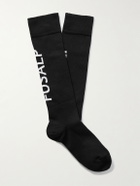 Fusalp - Pop II Logo-Jacquard Ribbed-Knit Ski Socks - Black
