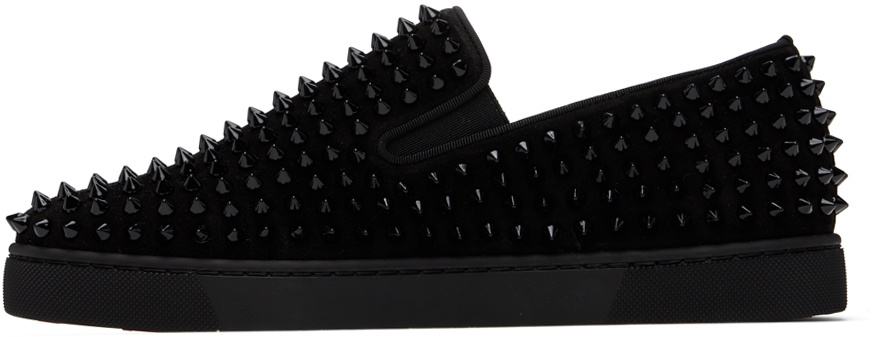 Christian Louboutin Black Roller-Boat Sneakers