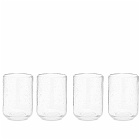 House Doctor Men's Rich Glasses - Set Of 4 in Clear