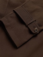Stoffa - Belted Cotton-Canvas Trench Coat - Brown