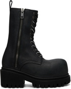 Balenciaga Black Stomper Boots
