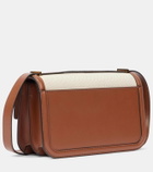 DeMellier Paris leather-trimmed shoulder bag