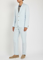 Paul Smith Linen Suit Blue