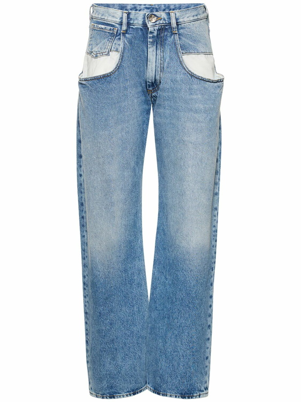 Photo: MAISON MARGIELA High Rise Denim Jeans with Maxi Pockets