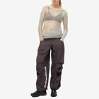 The Open Product Women's Ombre Mesh Knitted Top in Green