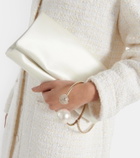 Jimmy Choo Xandra Small embellished satin clutch