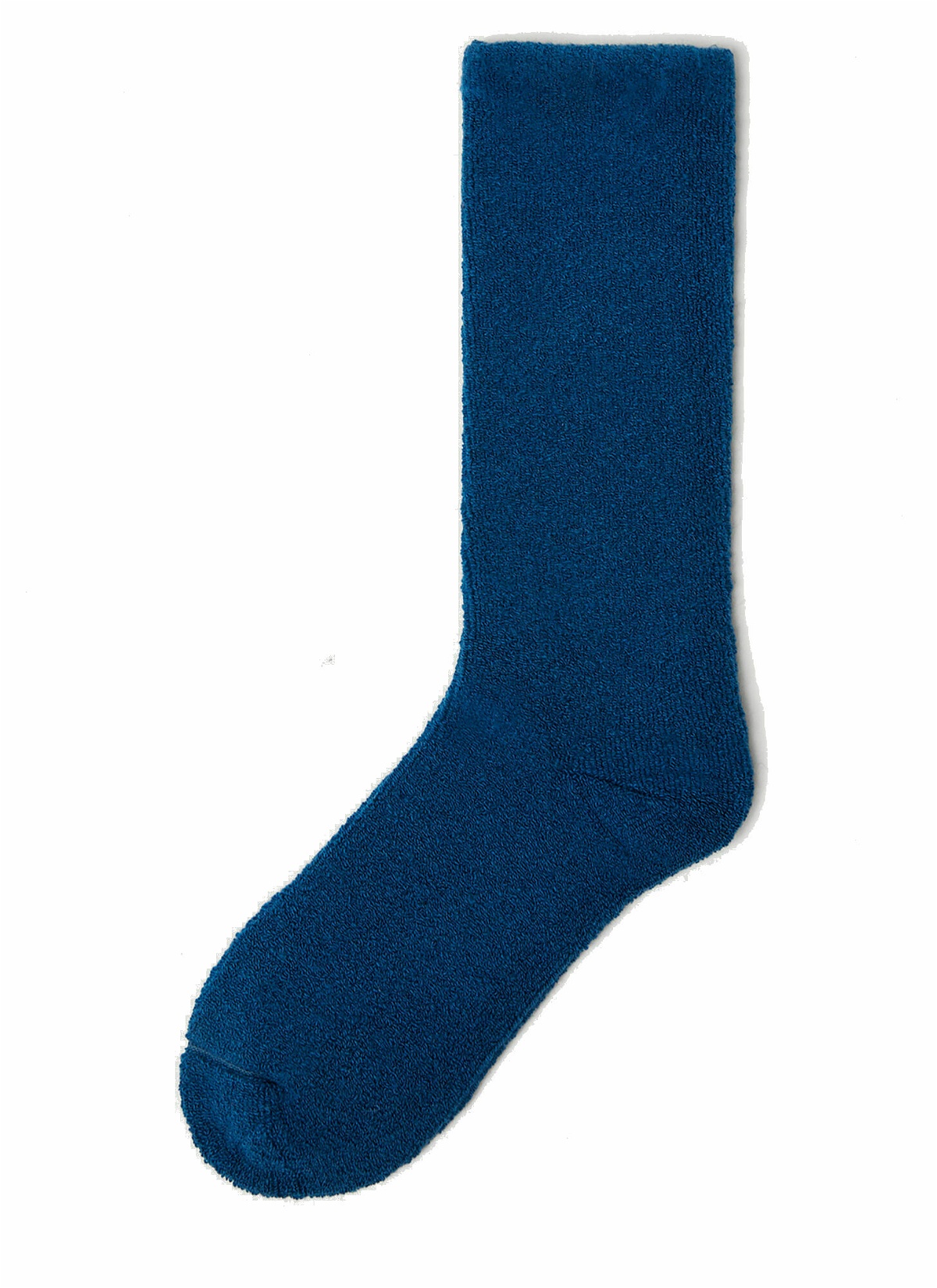Terry Rolled Socks in Blue The Elder Statesman