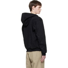 Casablanca Black Crystal Monogram Long Sleeve Hoodie