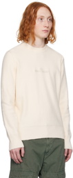Stone Island Off-White Embroidered Sweater