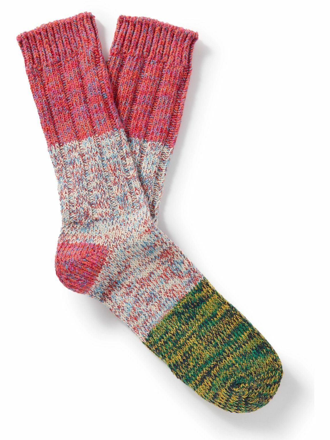 Photo: Thunders Love - Helen Mélange Recycled Cotton-Blend Socks