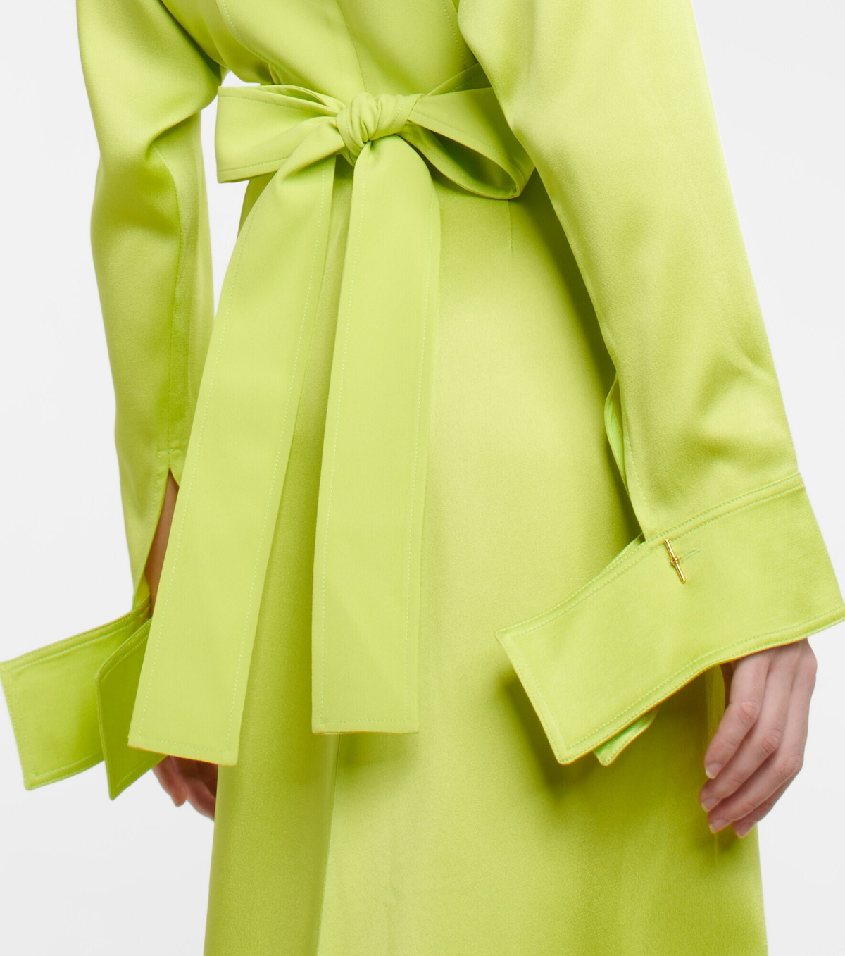 victoria beckham lime green dress Victoria Beckham Reimagines Keira Knightley's Iconic 'Atonement' Green Dress For Gigi Hadid
