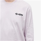 Adidas Men's Long Sleeve Summer Skate Graphic T-Shirt in Purple