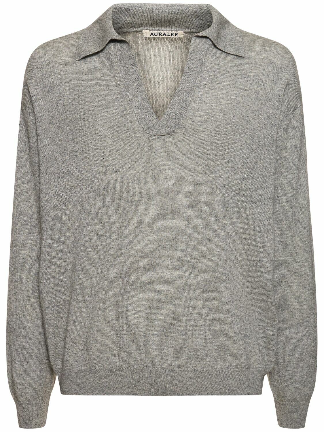 AURALEE Silk & Cashmere Knit Polo Auralee