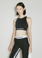 Rabanne Logo Cropped Tank Top
