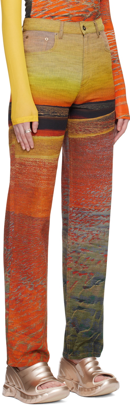 Louisa Ballou Multicolor Sunset Jeans